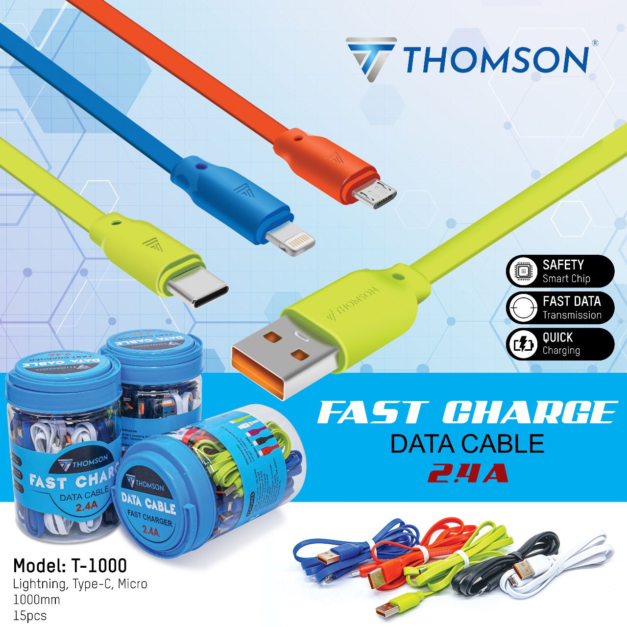 KABEL DATA TOPLES THOMSON T-1000 IPHONE